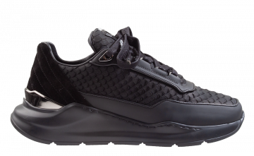 Benjamin Berner BNJ Hector Low Top Runner Black Python Sneaker