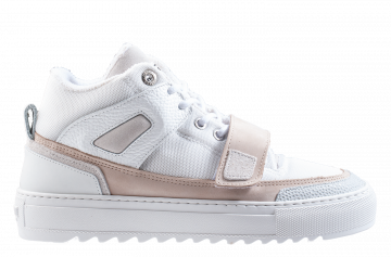 Mason Garments Firenze 20A Mid Tradizionale White Sneaker.