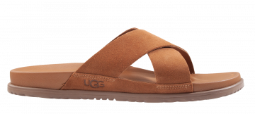 UGG Wainscott Slide cognac slipper